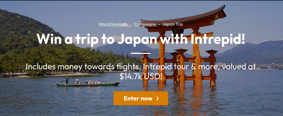 Trip to Japan up for grabs!