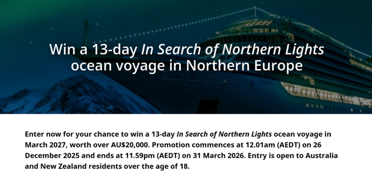 Win a 13-day cruise!